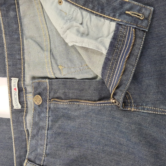 Fashion🔺️Bug Moderately Curvy Dark Wash Wide Leg Blue Jeans Size 22W - Picture 7 of 17